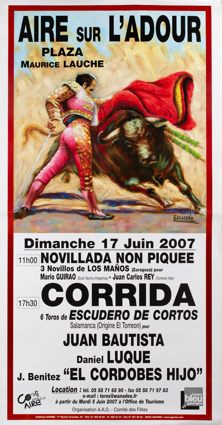Affiches taurines Aire sur l'Adour