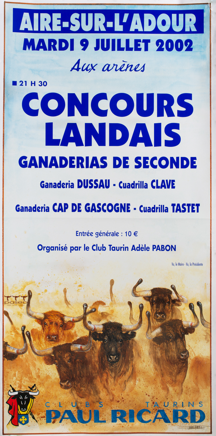 Affiches taurines Aire sur l'Adour