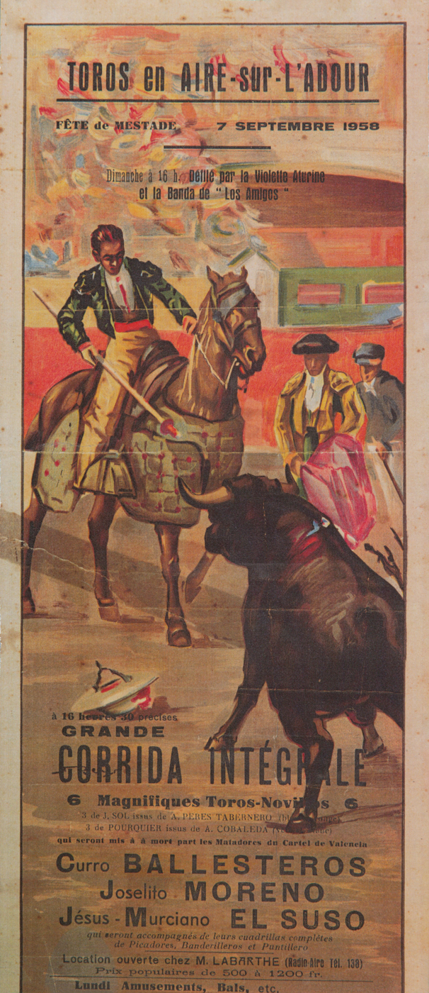 Affiches taurines Aire sur l'Adour