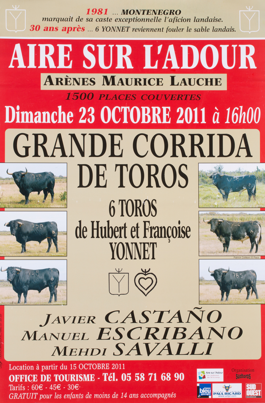 Affiches taurines Aire sur l'Adour