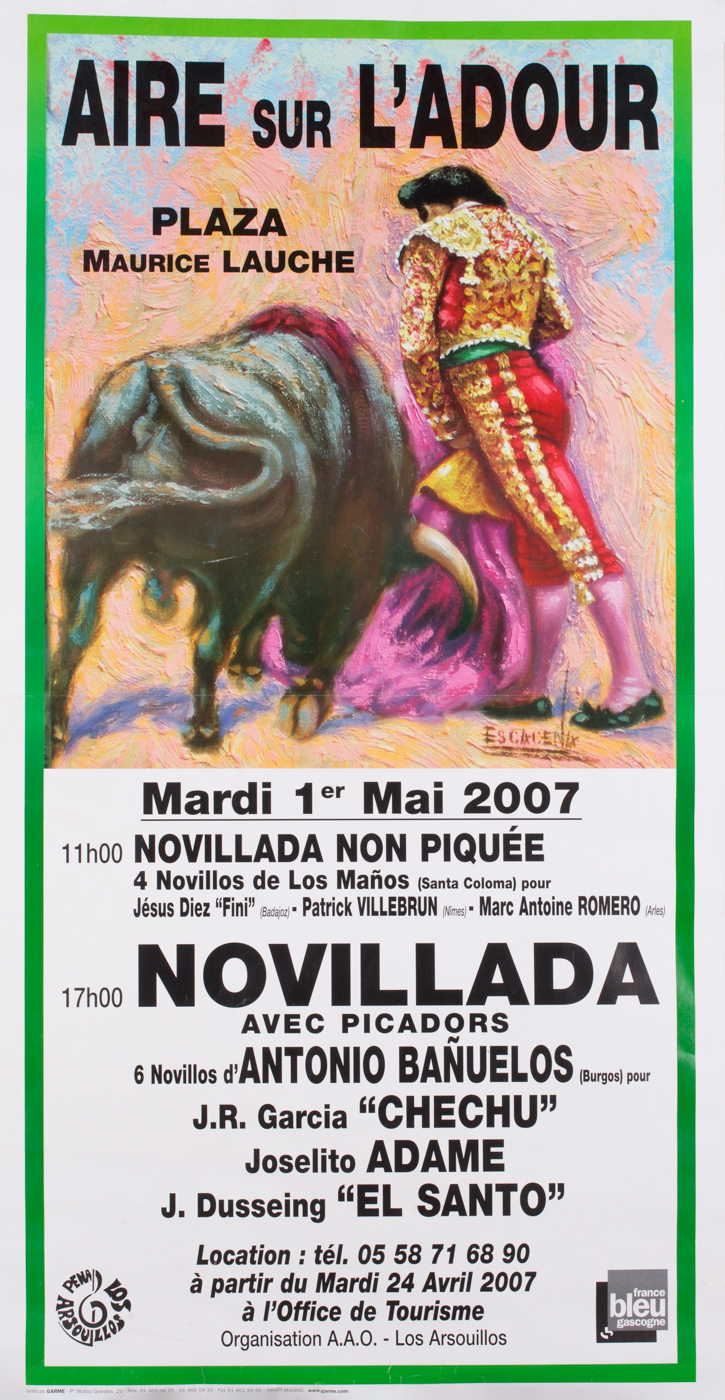 Affiches taurines Aire sur l'Adour