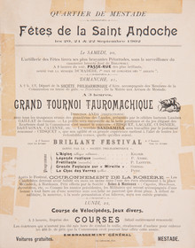 Affiches taurines Aire sur l'Adour